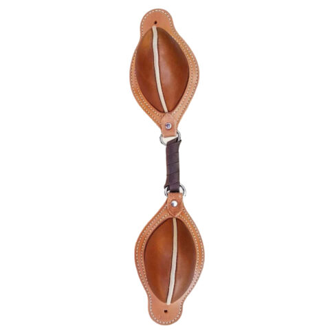 Western Saddle Natural Leather Softy Pair of Bucking Roll