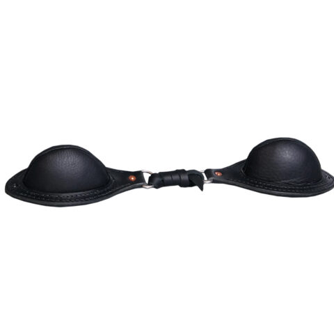 Western Saddle Natural Leather Softy Pair of Bucking Roll with Steel Dees