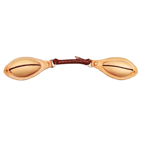 Western Saddle Natural Leather Softy Pair of Bucking Roll with Steel Dees