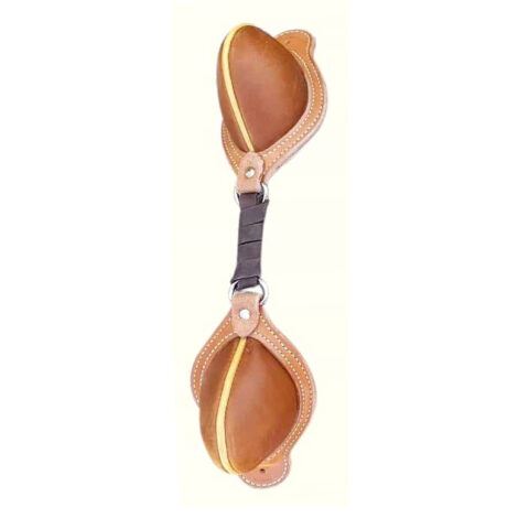 Western Saddle Natural Leather Softy Pair of Bucking Roll with Steel Dees