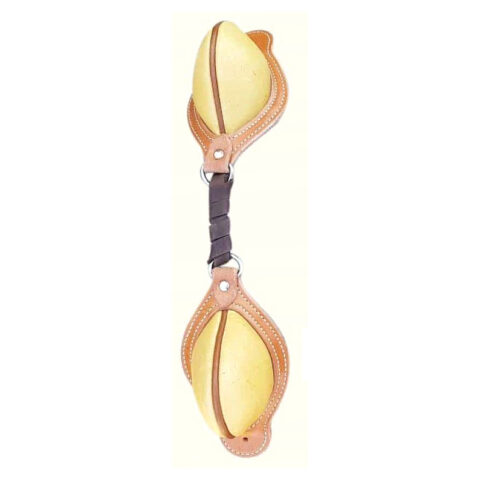 Western Saddle Natural Leather Softy Pair of Bucking Roll with Steel Dees