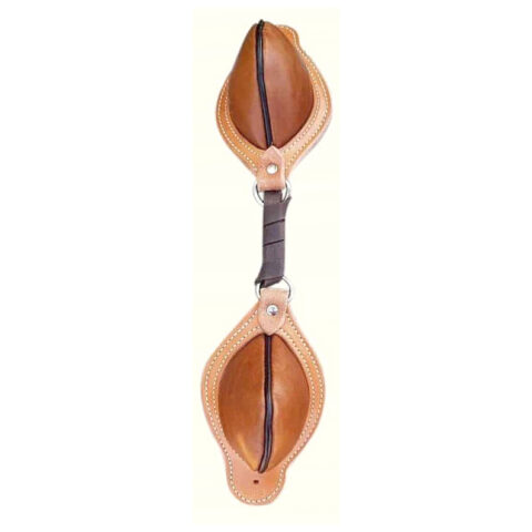 Western Saddle Natural Leather Softy Pair of Bucking Roll with Steel Dees