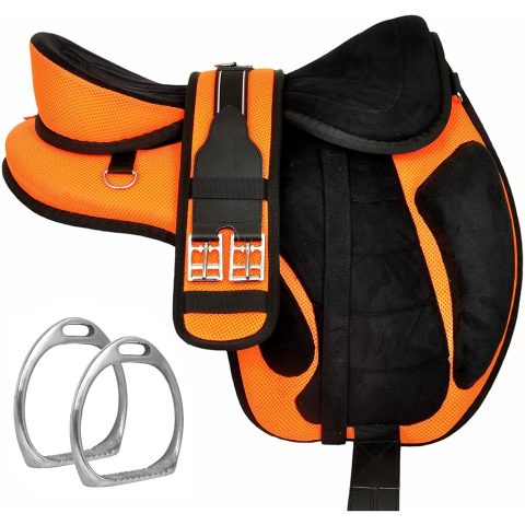 All Purpose Synthetic Treeless Freemax English Horse Saddle