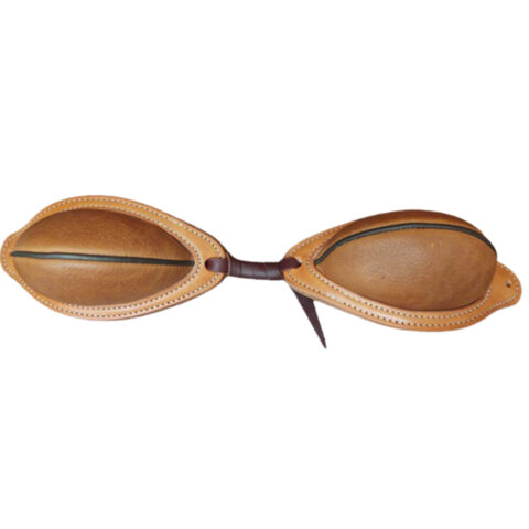 Western Saddle Natural Leather Softy Pair of Bucking Roll with Steel Dees