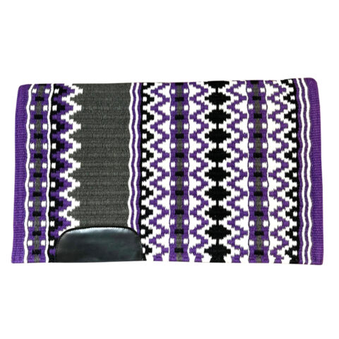 Western Horse Show Saddle Pad Blanket New Zealand Wool - Sazaar Tack
