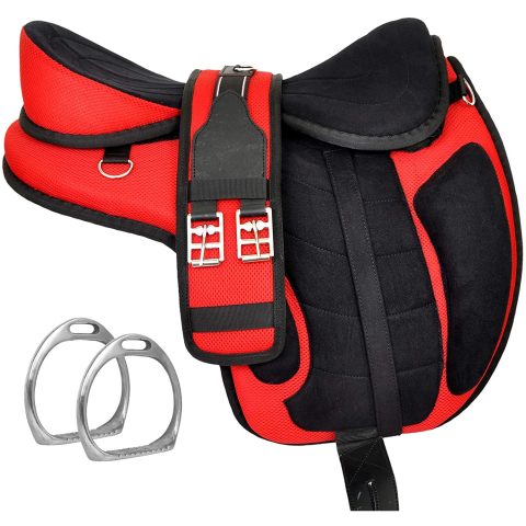 All Purpose Synthetic Treeless Freemax English Horse Saddle