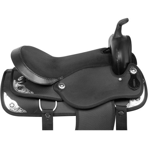 Western Horse Pleasure Trail Barrel Racer Show Saddle Synthetic