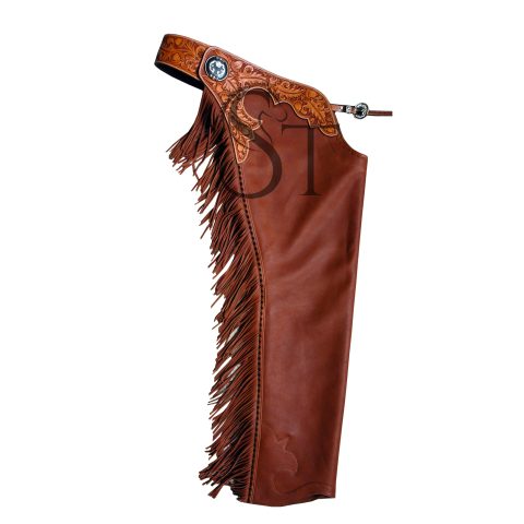 Western Shotgun Full Chaps Cowhide Leather
