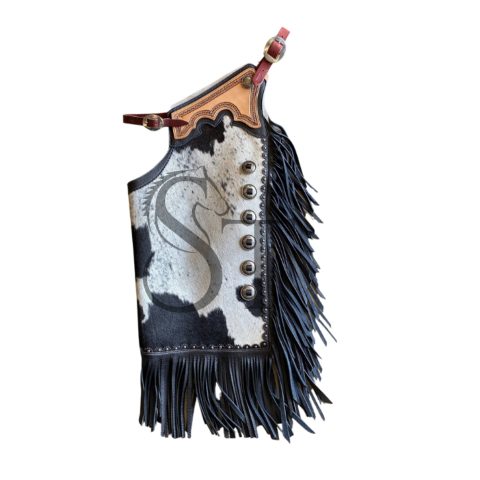 Adjustable Western Hair-On Leather Chinks for Men Women Kids