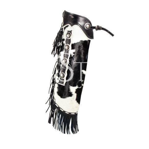 Adjustable Western Hair-On Leather Chinks for Men Women Kids