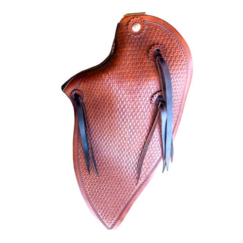 Western Horse Saddle Stirrups Tapaderos Leather Sold as Pair Set