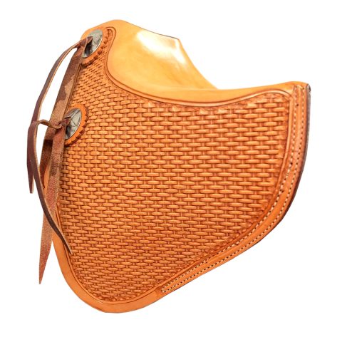 Western Horse Saddle Stirrups Tapaderos Leather Sold as Pair Set