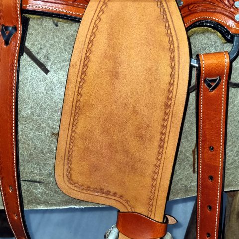 Sazaar Tack Western Barrel Horse Saddle Leather Tack Set