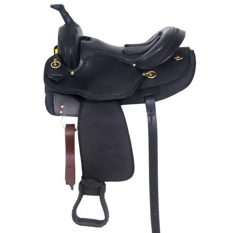 Western Barrel Racing Horse Saddle Pleasure Trail Floral Tooled Leather Rodeo Cowboy Tack Set