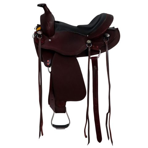 Western Barrel Racing Horse Saddle Pleasure Trail Floral Tooled Leather Rodeo Cowboy Tack Set