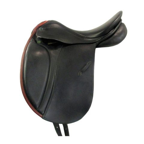 English Dressage Cow Leather with Full Covered Softie Horse Saddle 12" to 18"