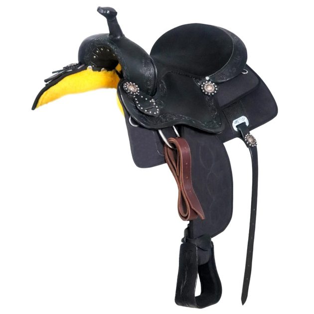 Western Horse Barrel Saddle Leather Tack Set - Sazaar Tack