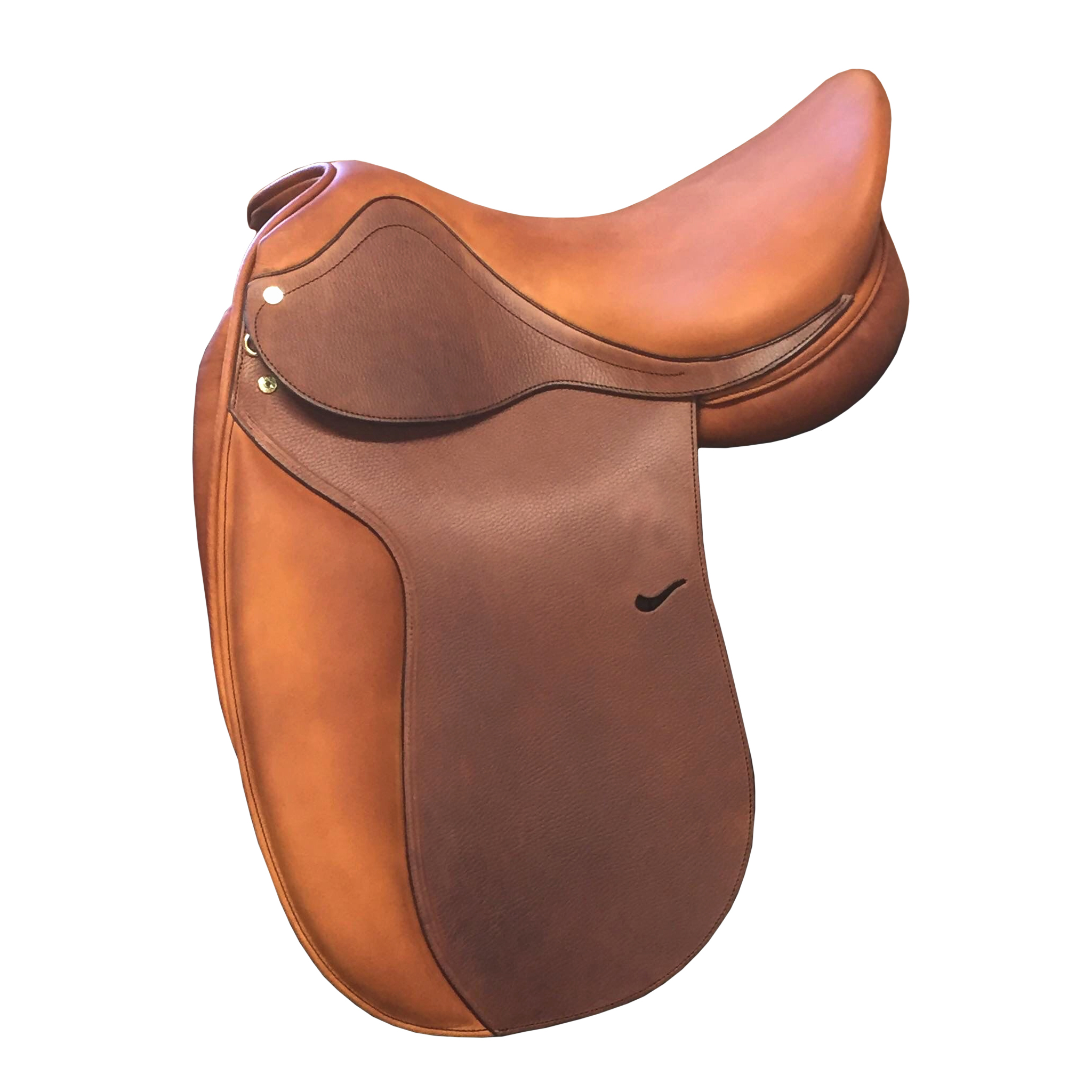 English Dressage Cow Leather with Full Covered Softie Horse Saddle 12" to 18"