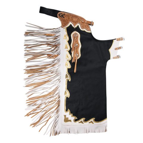 Custom Made Western Leather Chinks Solid Yoke for Men Women Kids
