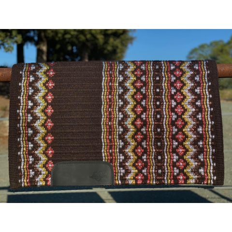 Western Horse Show Saddle Pad Blanket with New Zealand Wool