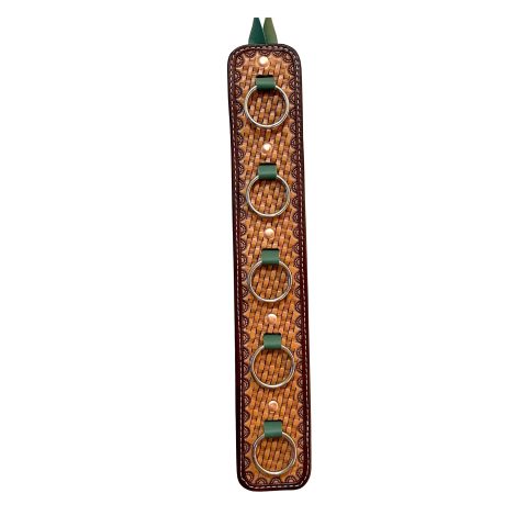 Handcrafted Leather Wild Rag Hanger 15''x 3''