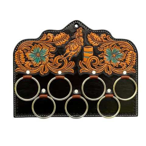 Handcrafted Leather Wild Rag Hanger 10''x 10''